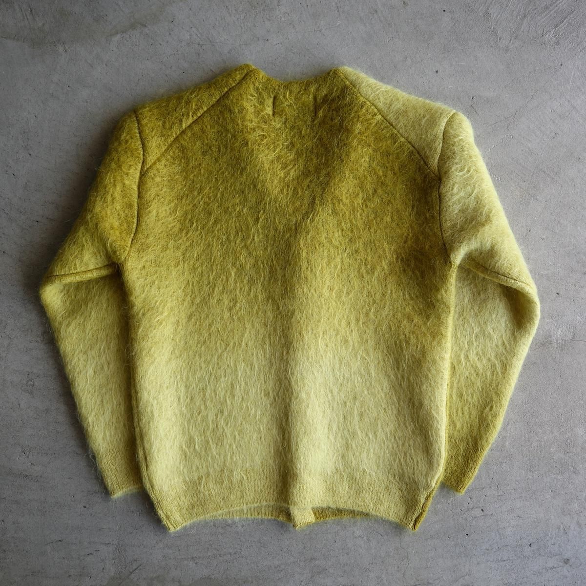 unused mohair cardigan モヘアカーディガン チェッカー-