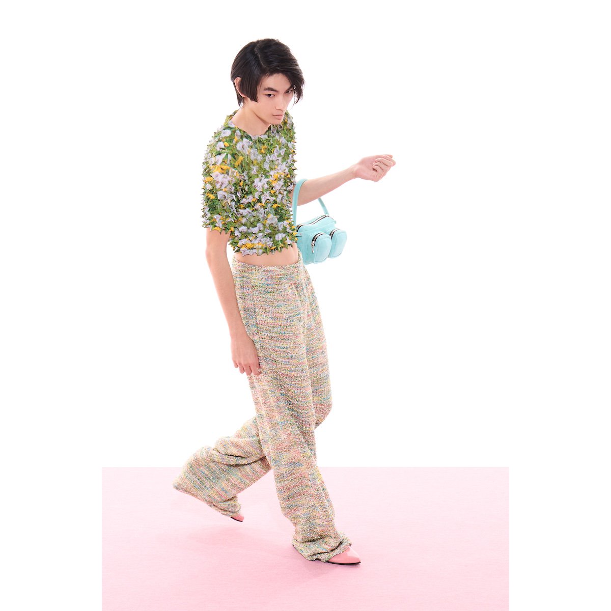 早い者勝ち）MASU 24ss candy tweed wide pants-