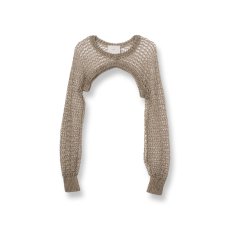 <img class='new_mark_img1' src='https://img.shop-pro.jp/img/new/icons14.gif' style='border:none;display:inline;margin:0px;padding:0px;width:auto;' />TAN / DAZZLED KNITTED BOLERO