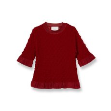 <img class='new_mark_img1' src='https://img.shop-pro.jp/img/new/icons14.gif' style='border:none;display:inline;margin:0px;padding:0px;width:auto;' />TAN / TINY HORNS KNITTED TOPS