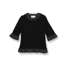 <img class='new_mark_img1' src='https://img.shop-pro.jp/img/new/icons14.gif' style='border:none;display:inline;margin:0px;padding:0px;width:auto;' />TAN / TINY HORNS KNITTED TOPS
