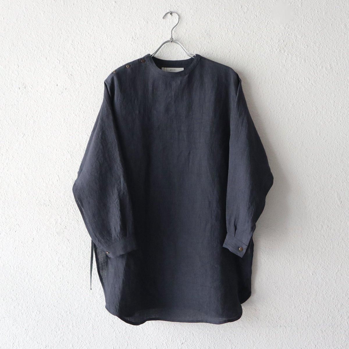 トップス archi Linen Side Open Shirt ARCHI / LINEN SIDE OPEN SHIRT-ARCHIの通販EQUAL