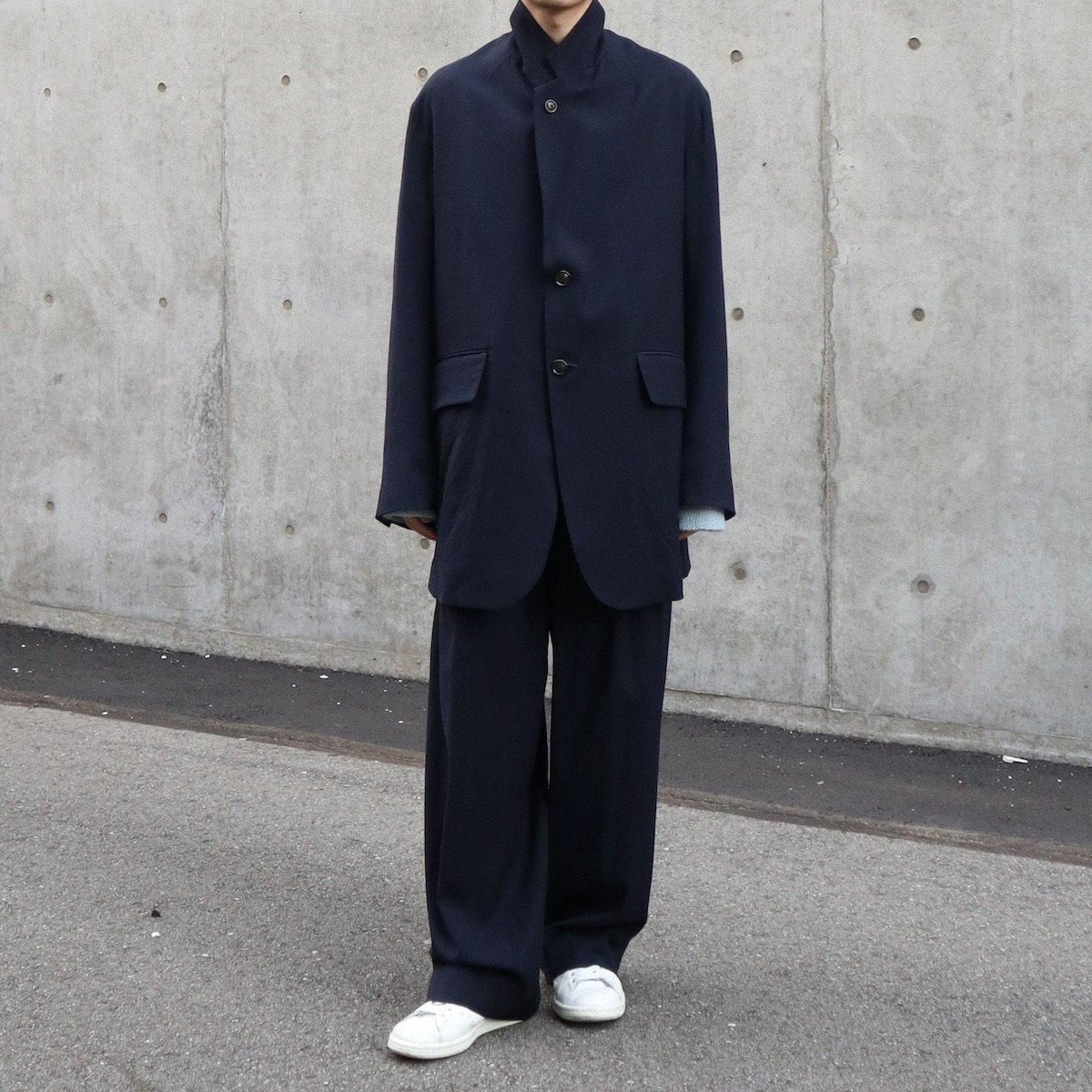 【即発送】URU 1TUCK PANTS /WOOL SERGE 即発送】URU 1TUCK PANTS /WOOL SERGE