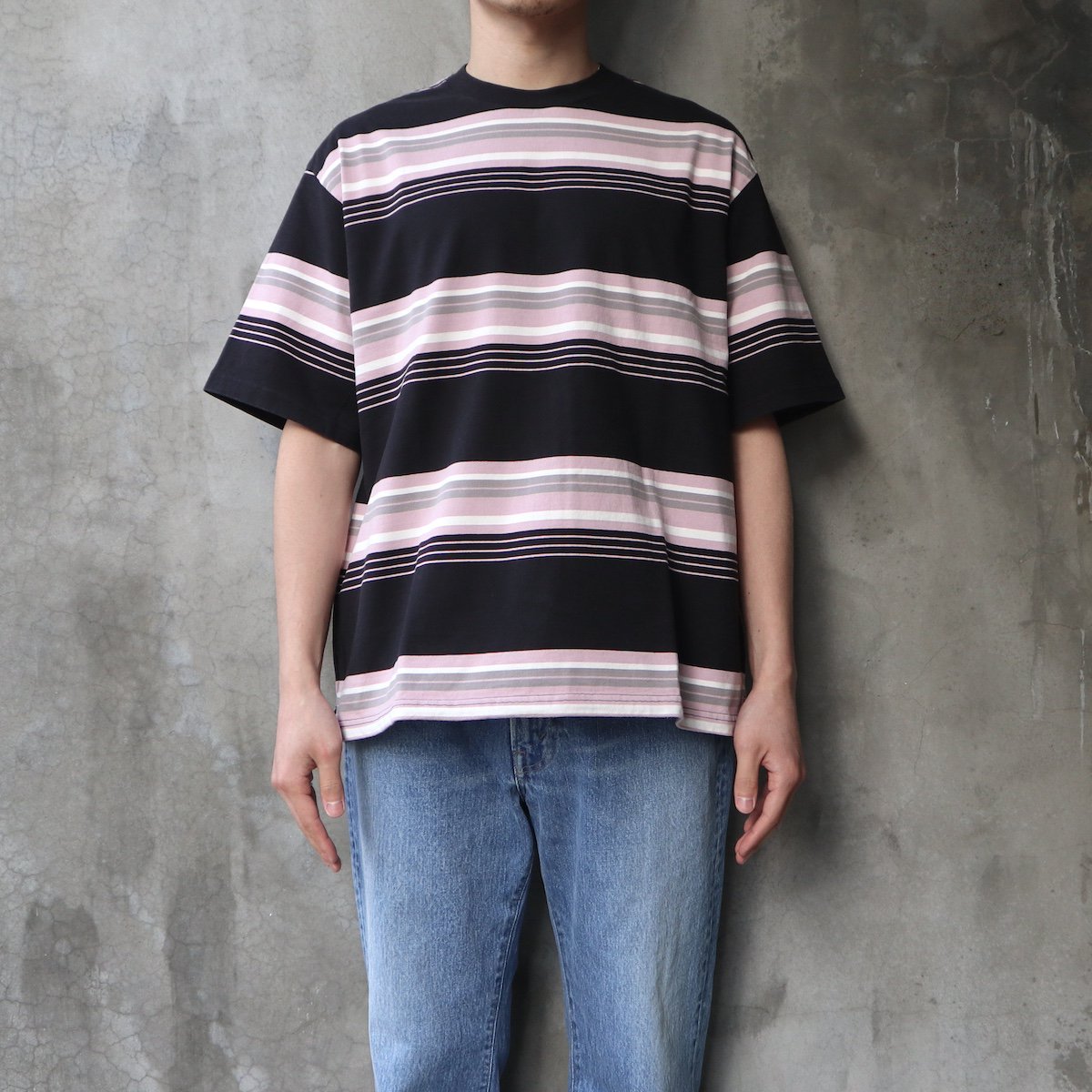 UNUSED / Border short sleeve t-shirt-UNUSEDの通販EQUAL