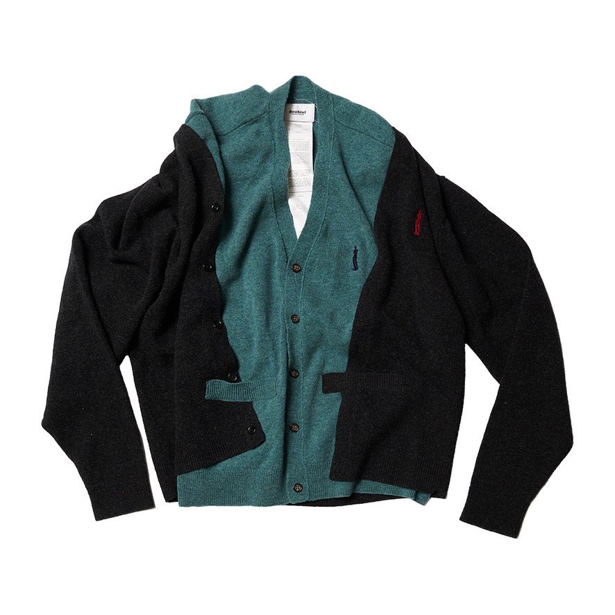 doublet / UNDRESSED LAYERED KNIT CARDIGAN-doubletの通販EQUAL