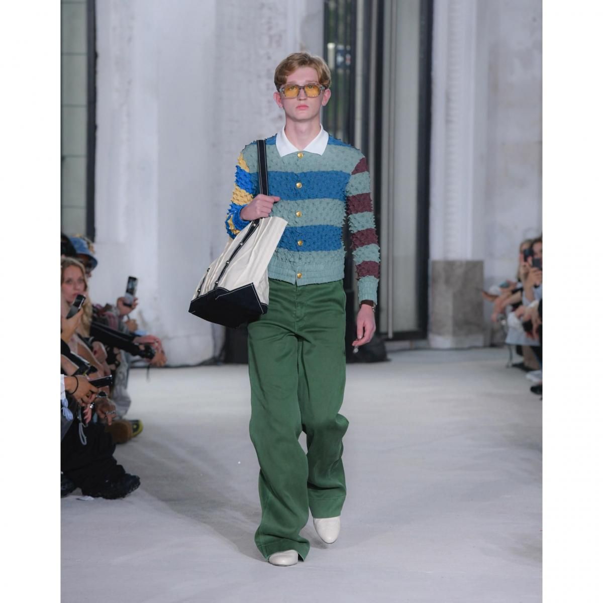 masu baggy pique pants 44 green 完売品 MASU(エムエーエスユー)のMASU BOYS” BAGGY PIQUE PANTS GREENの