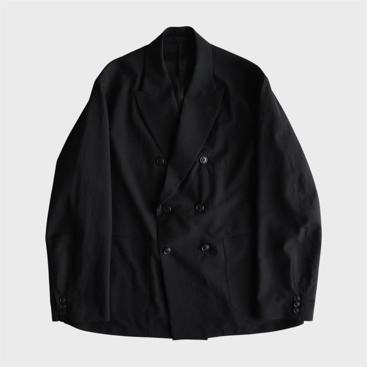 URU Double breasted jacket ダブルジャケット DOUBLE BREASTED JACKET(1 BLACK): URU TOKYO: MENS｜CONZ