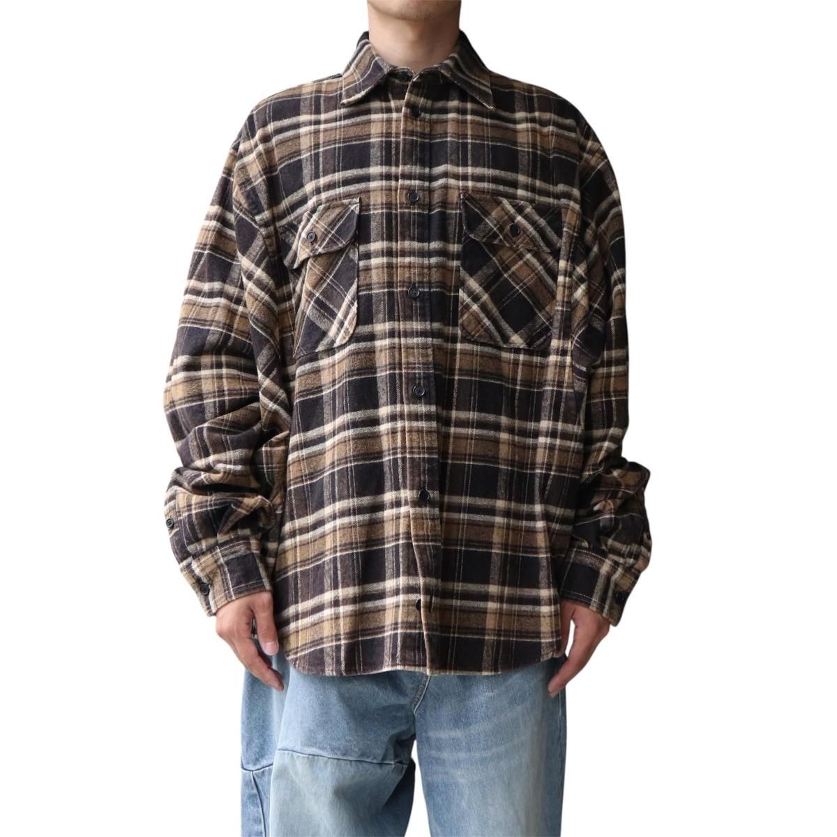 doublet key person チェックシャツ doublet / FADED CHECK SHIRT-doubletの通販EQUAL