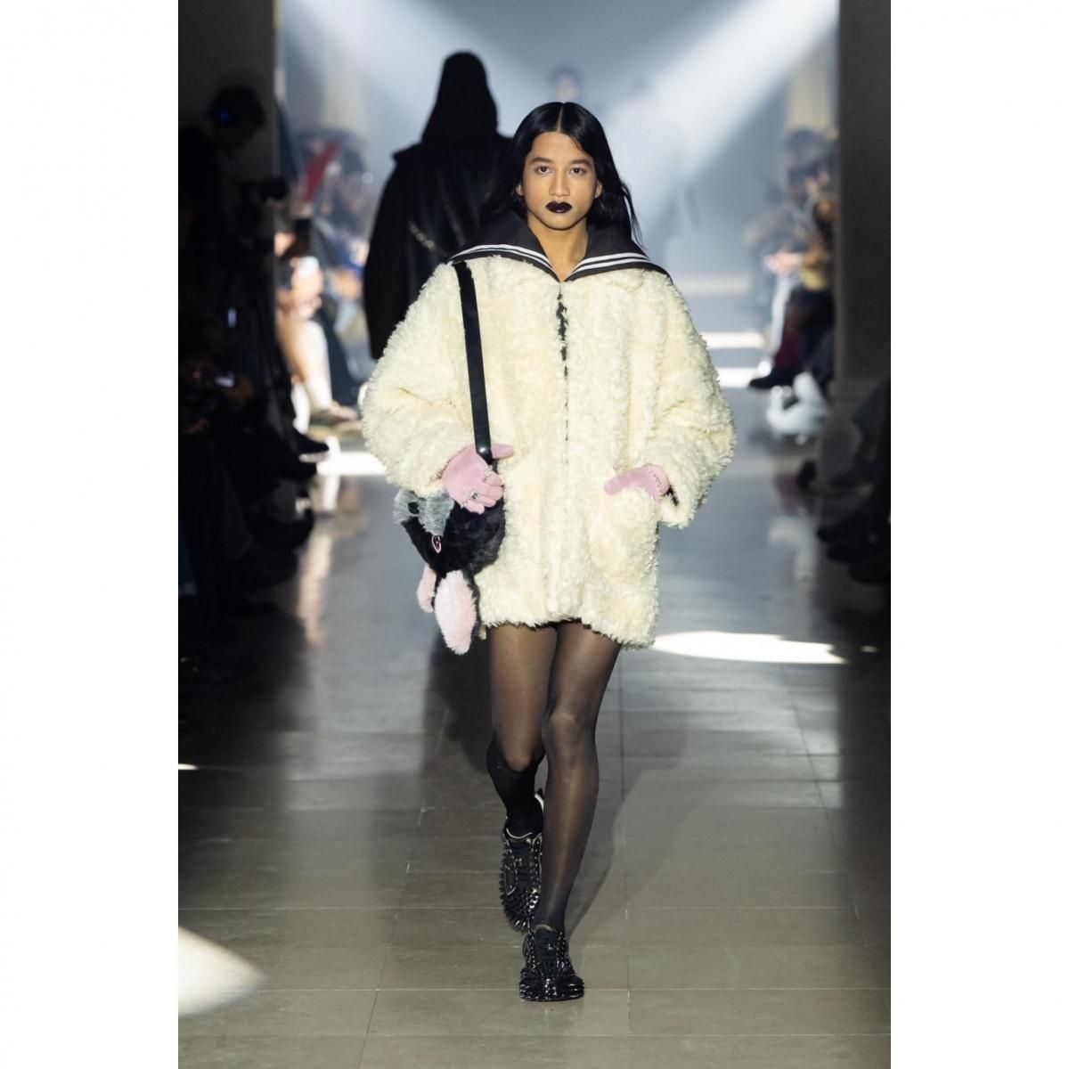 doublet / HAND-PAINTED HEMP FAUX FUR JACKET-doubletの通販EQUAL