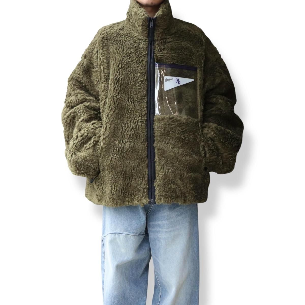 Doublet ファージャケット doublet / HEMP FAUX FUR ZIP-UP JACKET-doubletの通販EQUAL