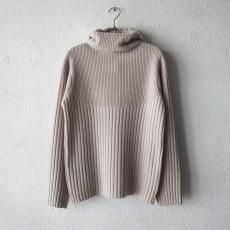 ARCHI / WOOL HOODY KNIT PULLOVER