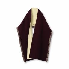 TAN / REVERSIBLE CASHMERE KNIT SCARF