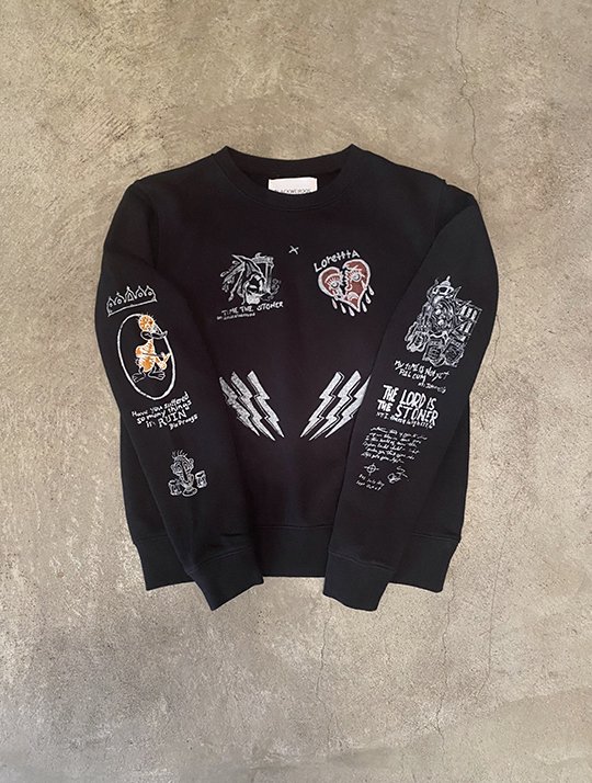 BlackWeirdos - Cady Tattoo sweatshirt (kids) / ブラックウィドゥ