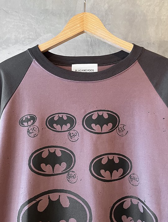 BLACKWEIRDOS - Batman Raglan LS Tee 【40%OFF 】 - birthdeath 