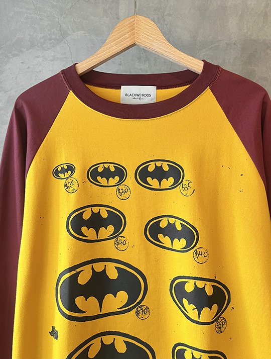 BLACKWEIRDOS - Batman Raglan LS Tee 【40%OFF 】 - birthdeath 