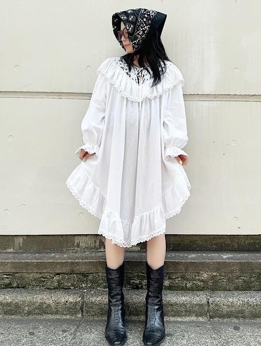 Lochie - birthdeath 手編みモヘアニット ホワイト クリーニング