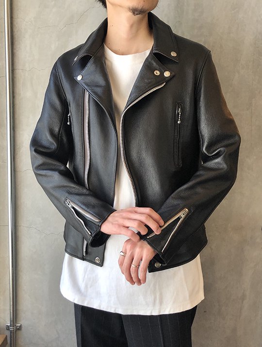 ADDICT CLOTHES NEW VINTAGE - AD-02L Sheepskin Double Riders Jacket