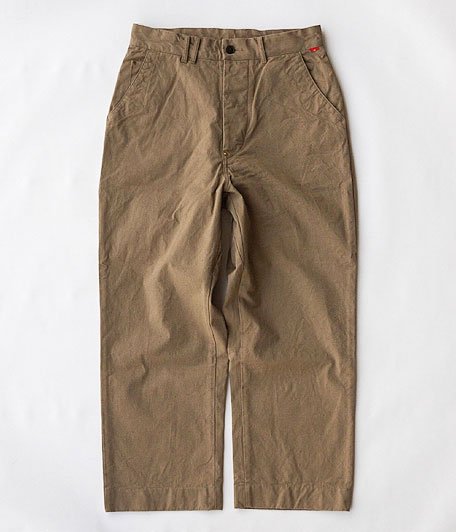  ANACHRONORM Supima Organic Chino Wide Trousers [BEIGE]