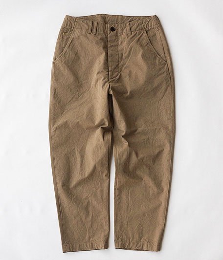  ANACHRONORM Supima Organic Chino Tapered Slim Trousers [BEIGE]