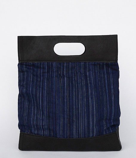  ANACHRONORM 002 by BRASSBOUND Size MEDIUM [BLACK Leather / INDIGO STRIPE]