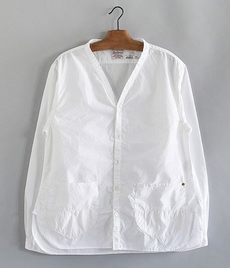  ANACHRONORM Pima Cotton Typewriter Shirts-Cardigan [WHITE]