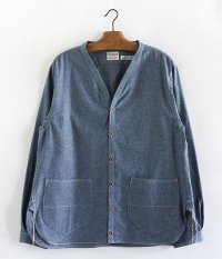  ANACHRONORM Nep Chambray Shirt-Cardigan [Lt.INDIGO]