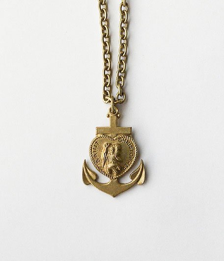  THE SUPERIOR LABOR Brass Anchor Necklace
