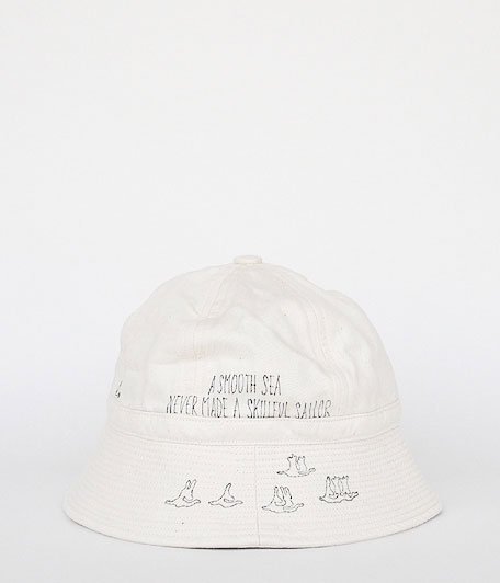 THE SUPERIOR LABOR Hand Writing Sailor Hat [white] - Fresh Service