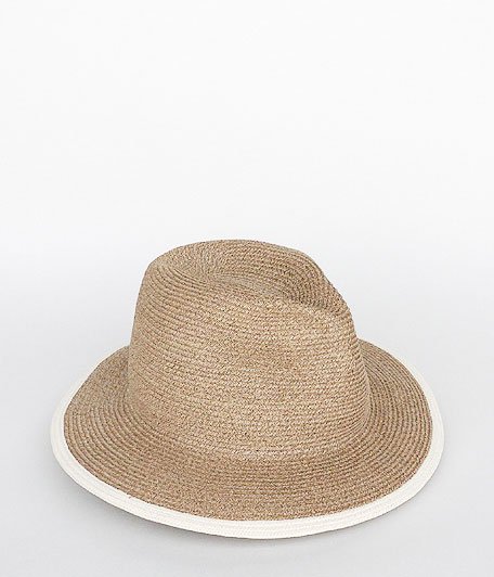  Chapeaugraphy Long Brim Paper Hat [BEIGE]
