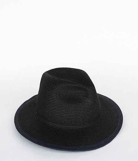  Chapeaugraphy Long Brim Paper Hat [BLACK  RADICAL]