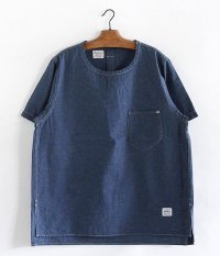  ANACHRONORM Nep Chambray Shirt-Tee [Dk. INDIGO]