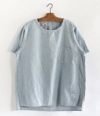  ANACHRONORM Nep Chambray Shirt-Tee [INDIGO]