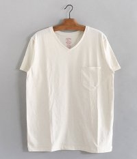  ANACHRONORM Standard V Neck Pocket T-shirt [IVORY]