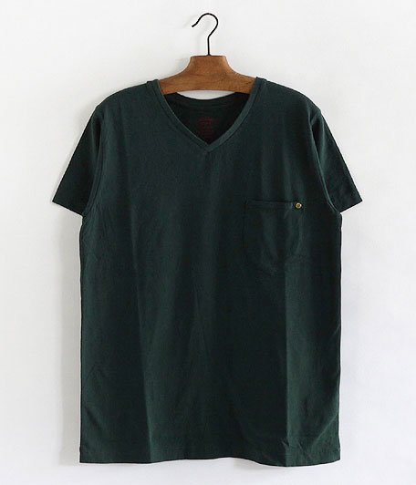  ANACHRONORM Standard V Neck Pocket T-shirt [GREEN]