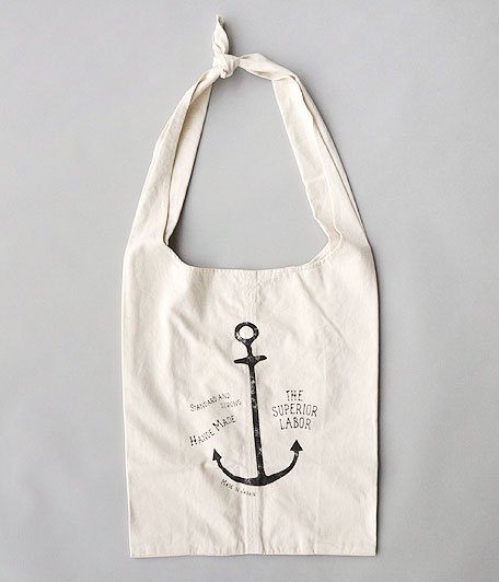  THE SUPERIOR LABOR Tie Shoulder Bag Anchor [white]