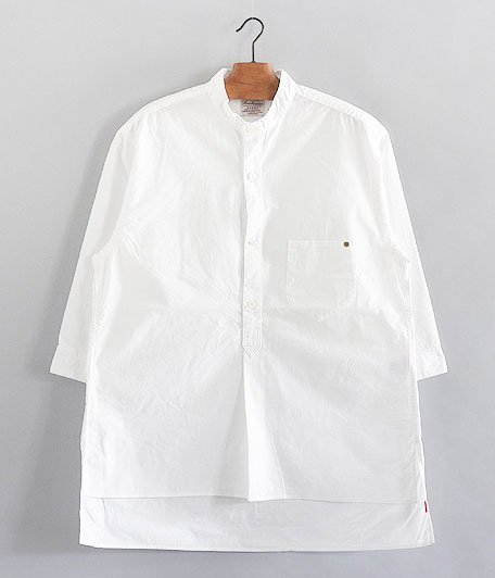  ANACHRONORM Broad Band Collar Shirt [WHITE]