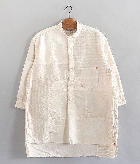 ANACHRONORM Patchwork Band Collar Shirt [PATCHWORK] - Fresh