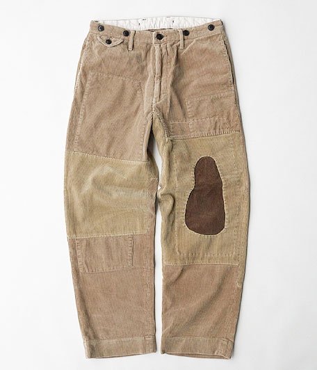  H.UNIT STORE LABEL 9w Corduroy wide trousers Customized [BEIGE]