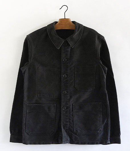 LE MONT ST MICHEL ブラックモールスキンフレンチワークジャケット