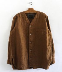  ANACHRONORM Linen Shirt-Cardigan [HAVANA BROWN]