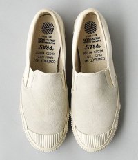  ANACHRONORM Shellcap Slip-On by PRAS [OFF WHITE / OFF WHITE SOLE]
