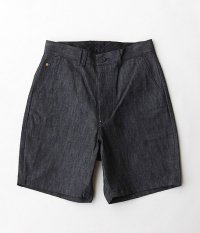  ANACHRONORM Indigo Chino Wide Trouser Shorts [INDIGO]