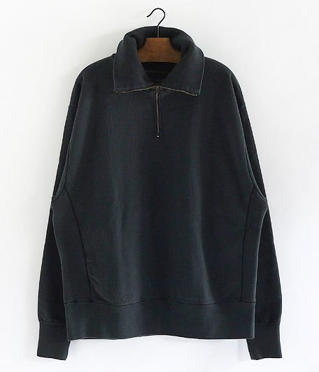  ANACHRONORM Half Zip Sweatshirt [BLACK]