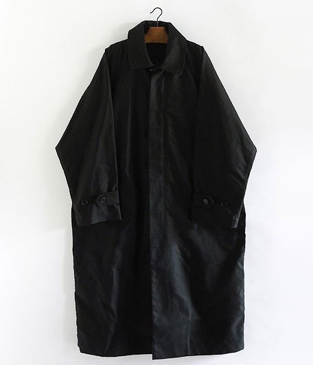 ANACHRONORM Giza Moleskin Balmacaan Coat [BLACK] - Fresh Service