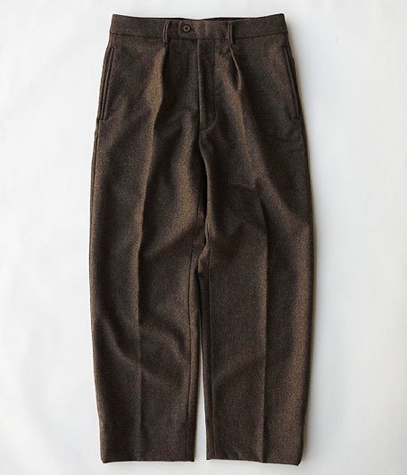  ANACHRONORM Wool Flannel Trousers [BROWN]