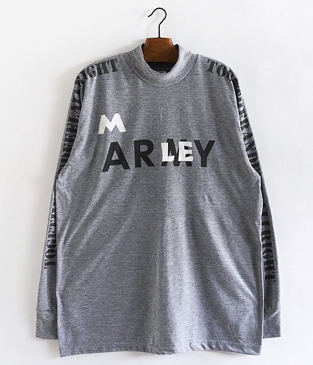  HURRAY HURRAY Composition ARMY L/S MOCK NECK TEE