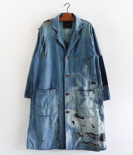 ANACHRONORM 8oz Denim Shop Coat [INDIGO / REMAKE WASH] - Fresh