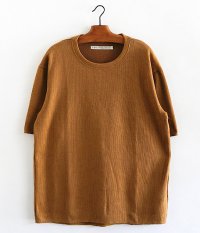  CURLY Cloudy HS Crew Tee [CAMEL]
