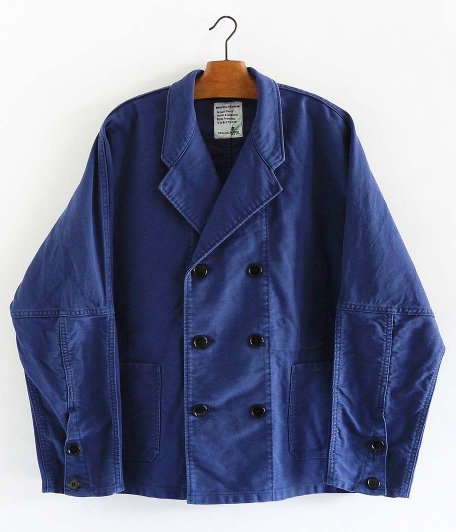 H.UNIT STORE LABEL Moleskin dolman euro work jacket [BLUE