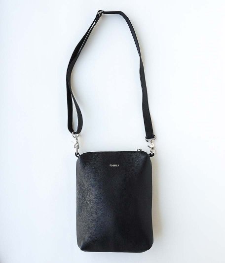  KAIKO Leather Shoulder Bag [BLACK]